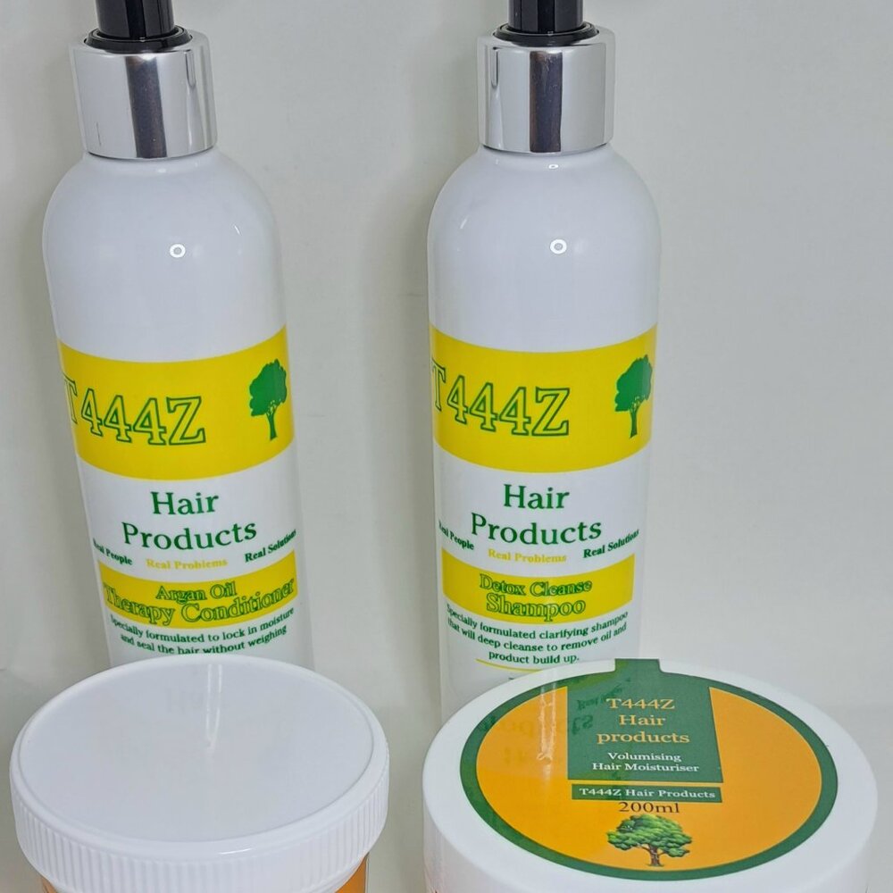 T444z Luxury Combo (HAIR FOOD-MOISTERIZER-SHAMPOO-CONDITIONER) – T444z Hair Prod